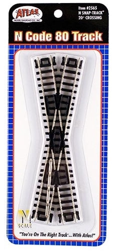 Atlas 2565 N Scale Code 80 20 Degree Crossing