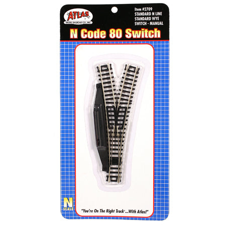 Atlas 2709 N Scale Code 80 Manual Wye Turnout
