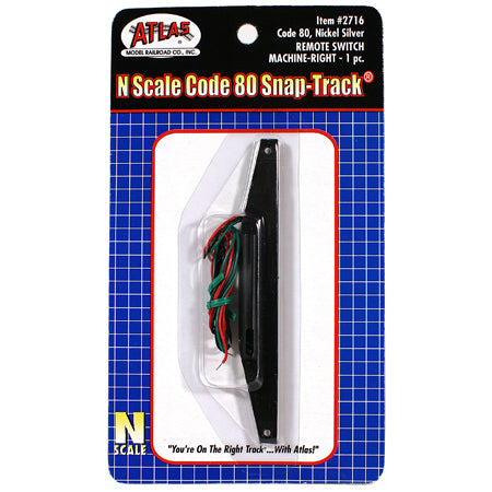 Atlas 2716 N Scale Code 80 Remote Right Hand Switch Machine