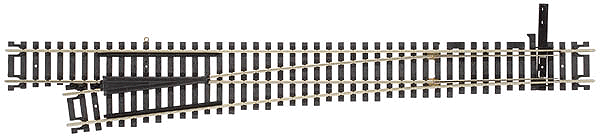 Atlas 285 HO Scale Code 100 Track Mark IV #8 Left-Hand Turnout