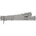 Atlas 391 HO Code 100 Track Mark V #4 Left Hand Turnout