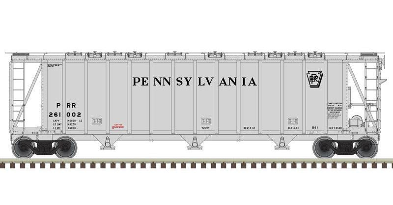 Atlas 50004028 N Scale 3500 Dry Flo Covered Hopper Pennsylvania PRR 261002