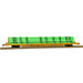Atlas 50005527 N Scale F89J 89' Flatcar with Pipe Load PTTX 602131