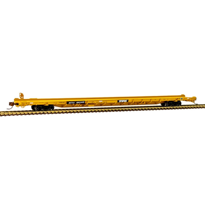 Atlas 50005537 N Scale F89J 89' TOFC Flatcar "Yellow" TTX RTTX 600952