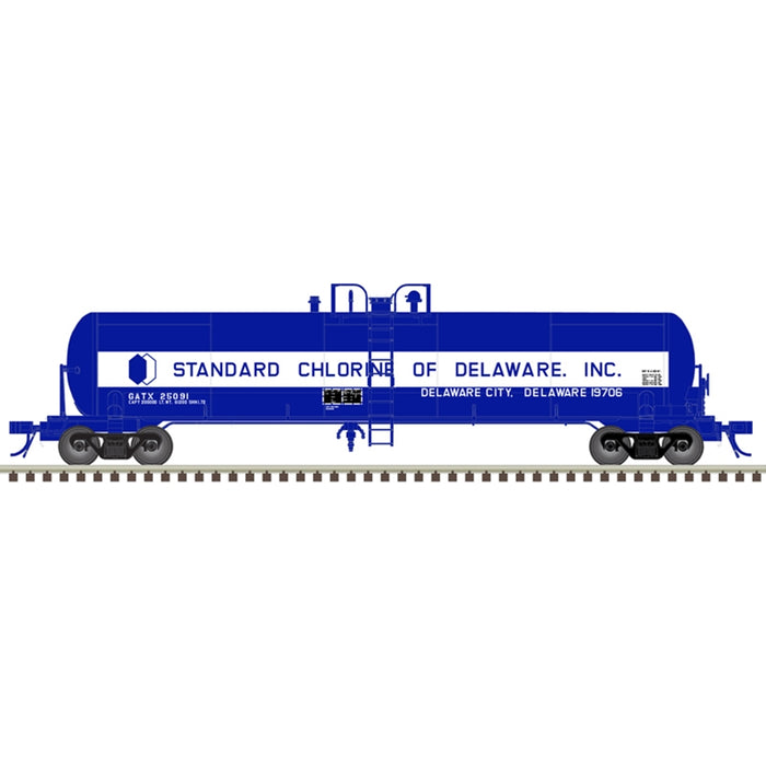 Atlas Master 50006309 N Scale 20,700 Gallon Tank Car Standard Chlorine GATX 25089