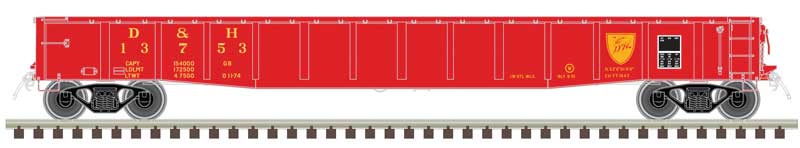 Atlas 50006424 N Scale ACF 70 Ton 52' Gondola Delaware & Hudson D&H 13771