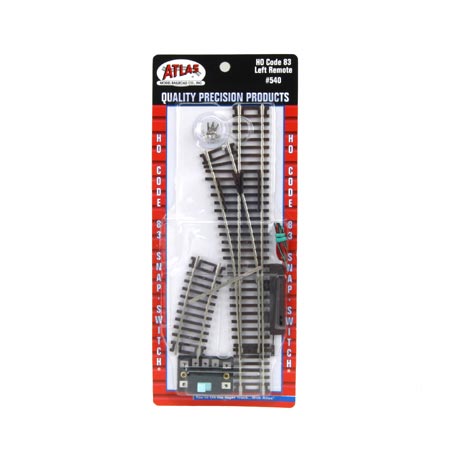 Atlas 540 HO Scale Code 83 Remote Left Hand Switch