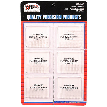 Atlas 552 HO Scale Code 83 Track Insulated Rail Joiners (24)