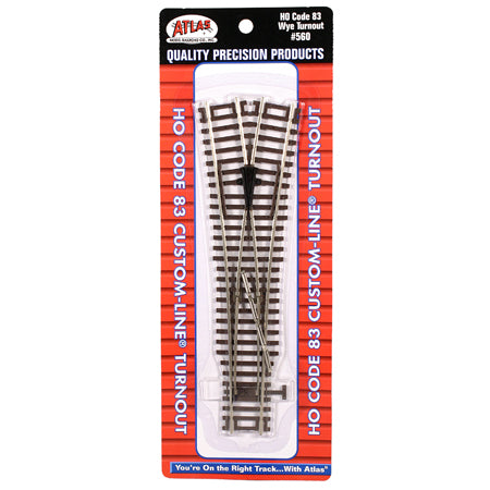 Atlas 560 HO Scale Code 83 Custom Wye Turnout