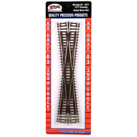 Atlas 571 HO Scale Code 83 12.5 Degree Crossing