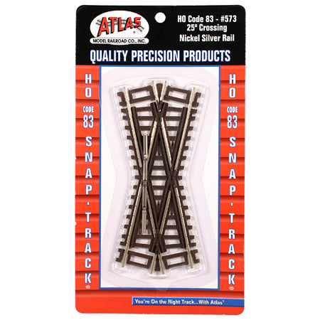 Atlas 573 HO Scale Code 83 25 Degree Crossing