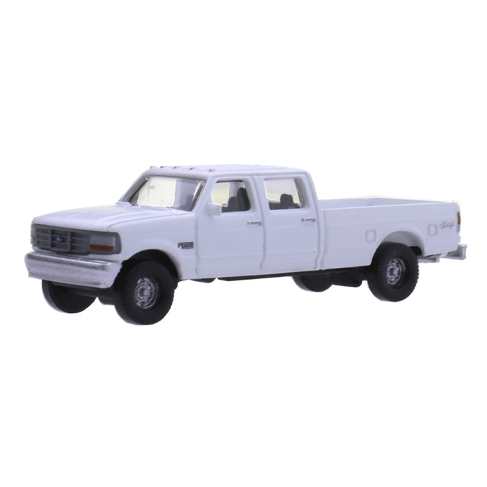 Atlas 60000149 N Scale F-250 and F-350 Pickup Truck Set - White