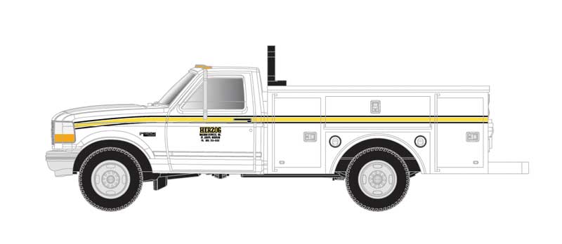 Atlas 60000159 N Scale Ford F-250 and F-350 Pickup Truck Set - Herzog