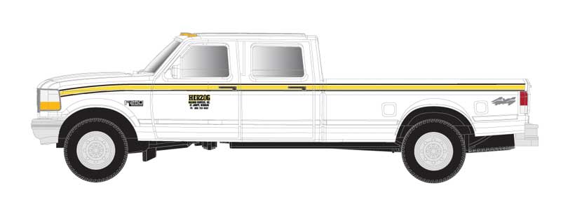 Atlas 60000159 N Scale Ford F-250 and F-350 Pickup Truck Set - Herzog