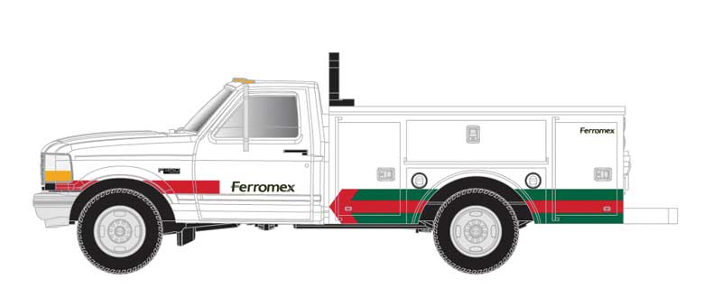 Atlas 60000160 N Scale Ford F-250 and F-350 Pickup Truck Set - Ferromex