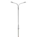 Atlas 70000153 N Scale Silver  Double Arm Streetlight with Warm White LED 3 Pack
