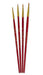 Atlas Brush 27620 FM Brush 1,0,00,000 Red Sable Paintbrushes 4 Pack