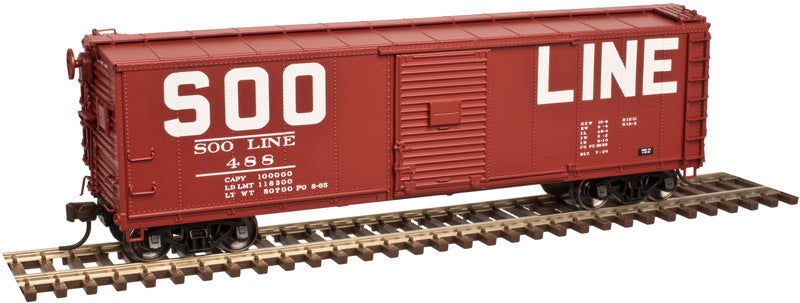 Atlas 20004350 HO Scale USRA 40' Steel Boxcar SOO Line 488