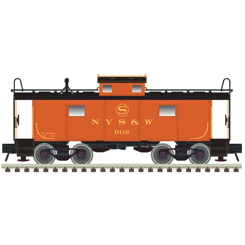 Atlas Master 20007016 HO Scale NE-6 Caboose Susquehanna NYS&W 116