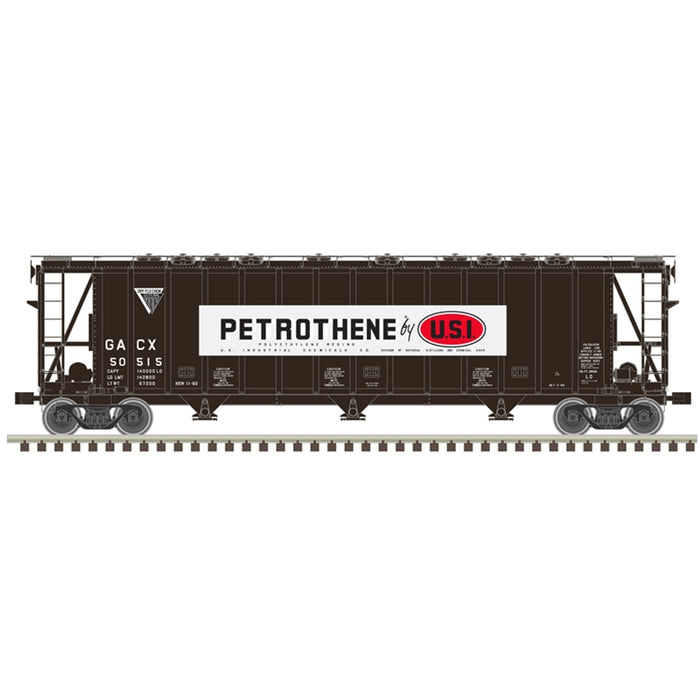 Atlas Master 50006333 N Scale 3500 Dry-Flo Covered Hopper Petrothene GACX 50433