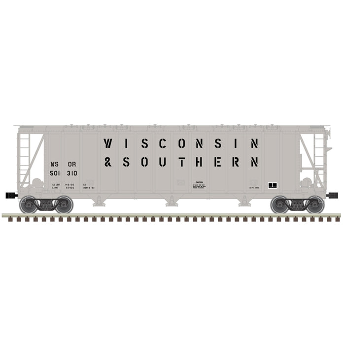Atlas Master 50006340 N Scale 3500 Dry-Flo Covered Hopper Wisconsin Southern WSOR 501308