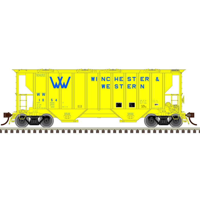 Atlas Master Plus 20007128 HO Scale Portec 3000 Covered Hopper Winchester & Western W&W 1026