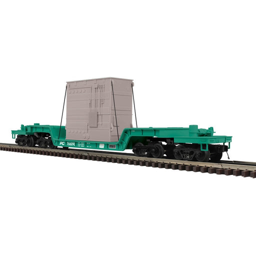 Atlas O 3003047 O Scale 75' Depressed Center Flatcar with Load Penn Central PC