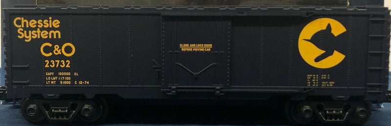 Atlas O Industrial Rail1002101-2 O Gauge Plug Door Box Chessie System C&O 23732 - NOS
