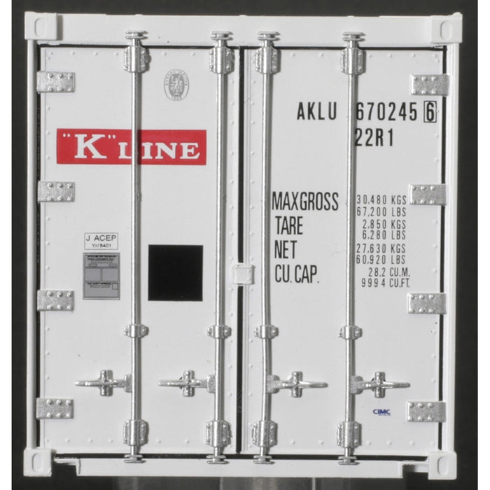 Atlas O Master 3002233 O Scale 20' Refrigerated Container K Line AKLU #s Vary