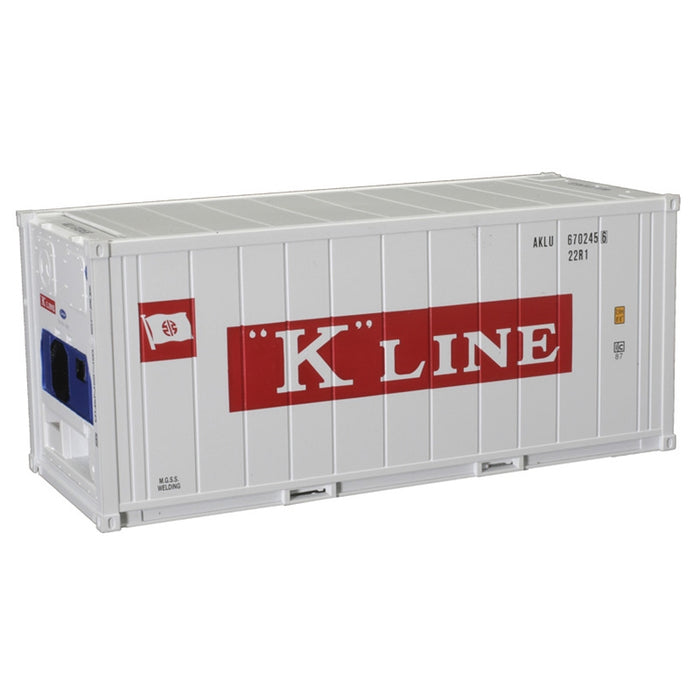 Atlas O Master 3002233 O Scale 20' Refrigerated Container K Line AKLU #s Vary