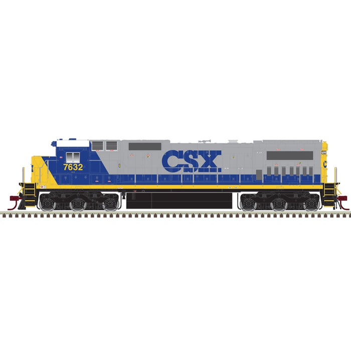 Atlas Silver 10004173 HO Scale GE Dash 8-40C YN2 White Roof CSX 7636