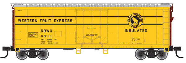 Atlas Trainman 20002028 HO Scale 40' Plug Door Boxcar GN RBWX 60185 - NOS
