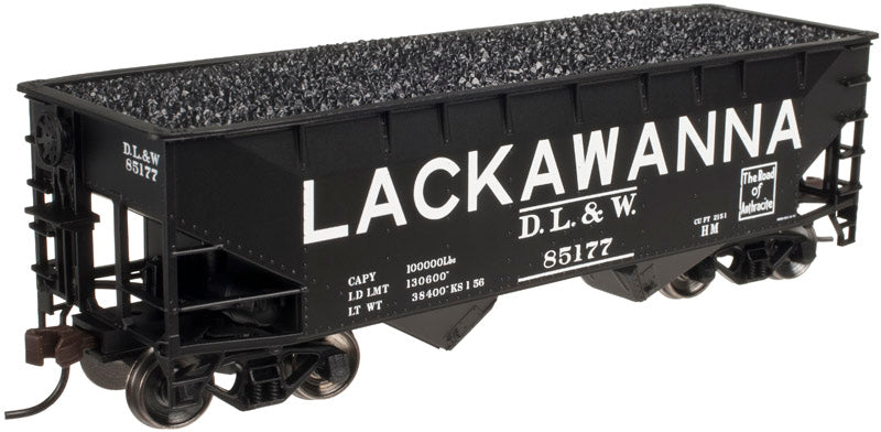 Atlas Trainman 20003145 HO Scale 2 Bay Offset Hopper DL&W 85177 - NOS