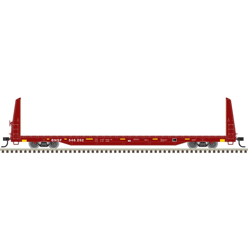 Atlas Trainman 20006448 HO Scale 62' Bulkhead Flatcar BNSF 546027