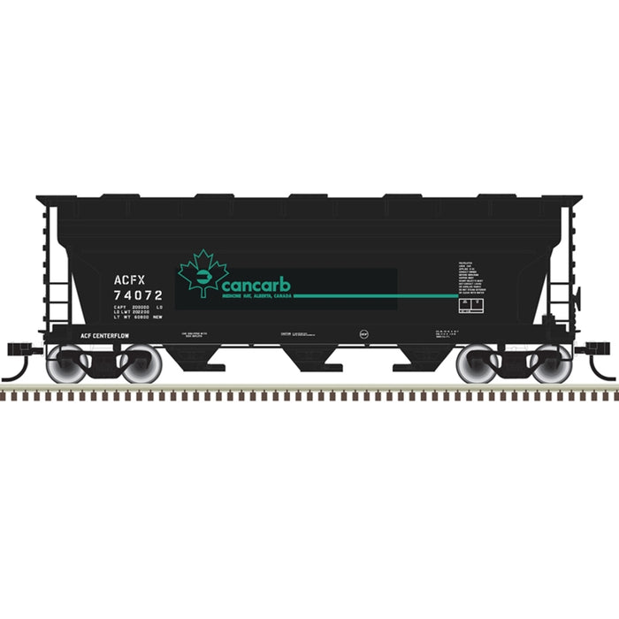 Atlas Trainman 20006500 HO Scale ACF 3560 Covered Hopper Cancarb ACFX 74072 