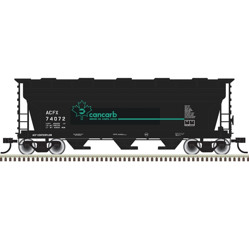 Atlas Trainman 20006501 HO Scale ACF 3560 Covered Hopper Cancarb ACFX 74080 