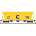 Atlas Trainman 20006504 HO Scale ACF 3560 Covered Hopper Chessie System C&O 601322 