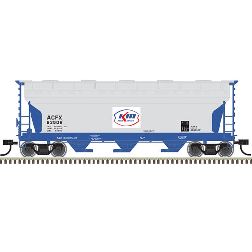 Atlas Trainman 20006511 HO Scale ACF 3560 Covered Hopper Kerr-McGee ACFX 63571 
