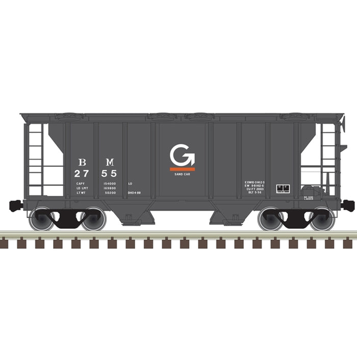 Atlas Trainman 20006549 HO Scale PS-2 Covered Hopper Guilford B&M 2755