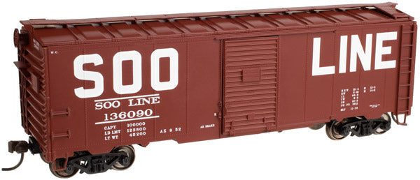 Atlas Trainman 21000045 HO Scale 40' 1937 AAR Boxcar Kit SOO Line 136090 - NOS