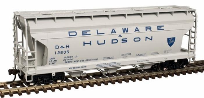 Atlas Trainman 50003387 N Scale 3560 Covered Hopper Delaware and Hudson D&H 12605