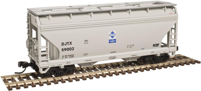 Atlas Trainman 50003607 N Scale 2-Bay Centrerflow Covered Hopper DJTX 59008