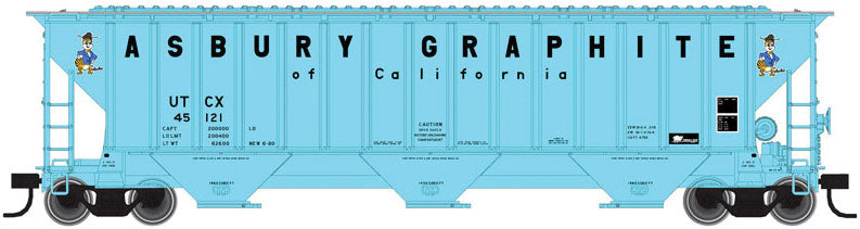 Atlas Trainman 50004708 N Scale Thrall 4750 Covered Hopper Asbury Graphite UCTX 45123
