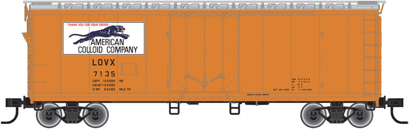 Atlas Trainman 20003493 HO Scale 40' Plug Door Insulated Boxcar, American Colloid LOVX #7113