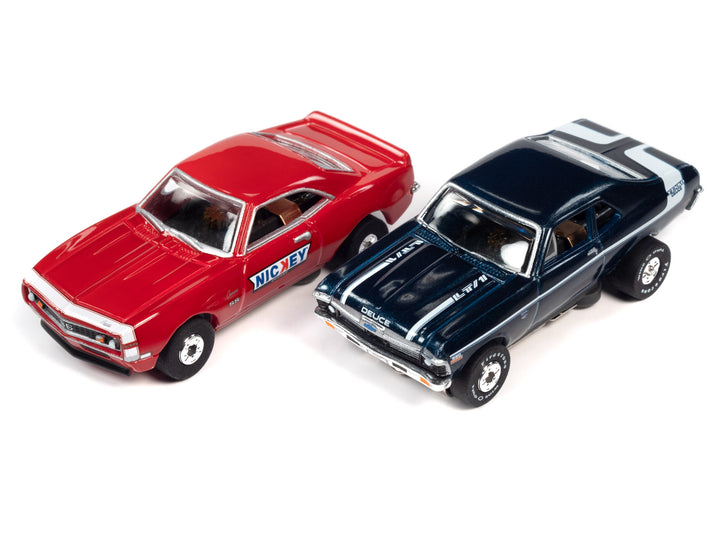 Auto World 33703 HO Scale Showroom Battle of the Dealerships Slot Car Racing Set