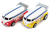 Auto World 34003 HO Scale VW Bus Legends of the Quarter Mile Pro Drag Slot Car 13' Set