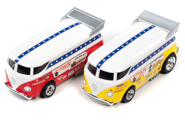Auto World 34003 HO Scale VW Bus Legends of the Quarter Mile Pro Drag Slot Car 13' Set