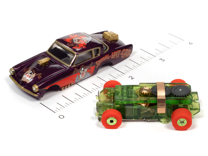 Auto World 363 HO Scale Thunderjet Ultra-G Looney Toons 1953 Studebaker Funny Car Tasmanian Devil Slot Car