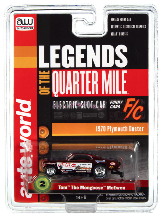 Auto World 369 HO Scale Stock Car Legends 1970 Plymouth Duster