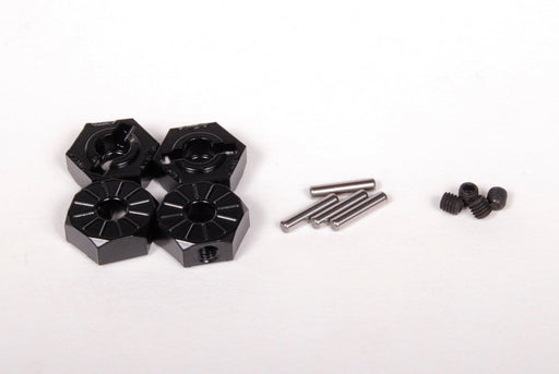 Axial AX30427 Black Narrow  Aluminum Hex Hub 12mm 4 Pack